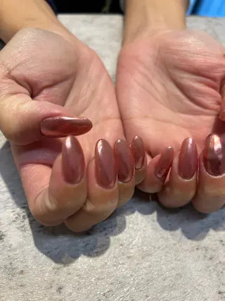 ネイル mellow:ｸﾙﾐ ﹡˖˟༝🎀˖˟ ༝のネイルデザイン