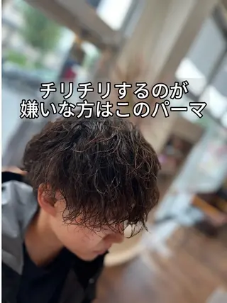 ショート パーマ メンズ 朝セット楽！指名多数 メンズ特化/黒部由徒のヘアスタイル