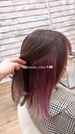 ミディアム カラー 🦋韓国風レイヤー 🦋AYANE⁎⁺˳のヘアスタイル