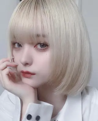 ミディアム カラー Selenehair 三条本店のヘアスタイル