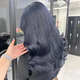 ロング カラー シールエクステ特化 ハイトーン、NANAのヘアスタイル