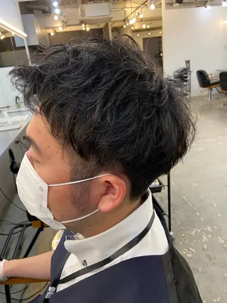 ショート パーマ メンズ SAITO YUTAのヘアスタイル