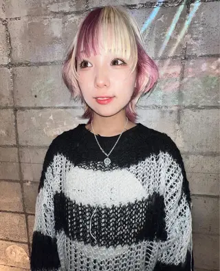 ショート カラー 圧倒的デザイン力 店長🎨RENAのヘアスタイル