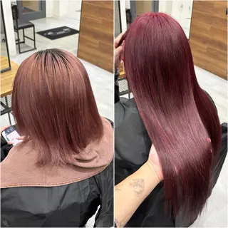 ロング KEISUKE🐶 カラー✨エクステのヘアスタイル