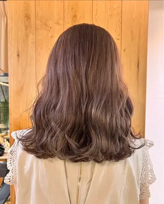 ミディアム カラー じゅわっと暖色カラー 🍊Moemiのヘアスタイル