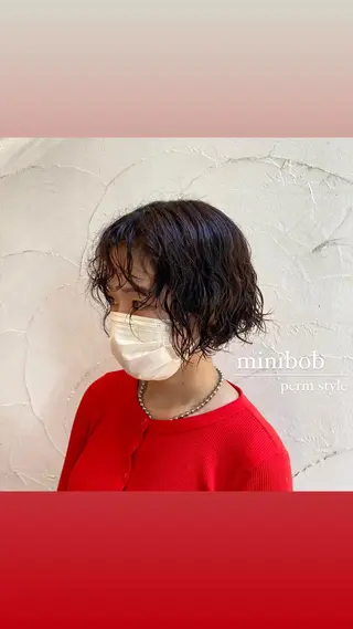 ショート パーマ/名古屋パーマ / コデラ ナナホのヘアスタイル