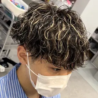 ミディアム カラー ヘアアレンジ メンズ fifth 石川 凪のヘアスタイル
