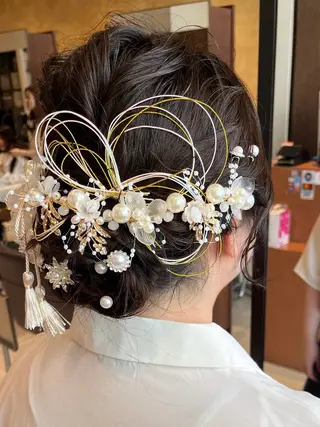 ヘアアレンジ ルナ|縮毛矯正 ×デザインカラー🥝のヘアスタイル