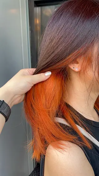 セミロング かじももな｜女性限定 パーマモデル募集！のヘアスタイル