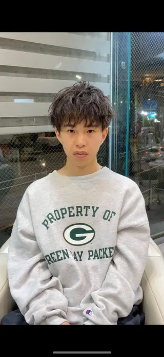 パーマ メンズ 山田 晃輔のヘアスタイル