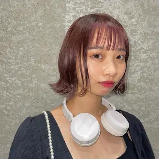 ショート デザインカラー／ボブ 🍦MEI🍦のヘアスタイル