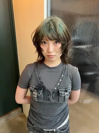 ミディアム カラー ハイトーンカラー/ さらさのヘアスタイル