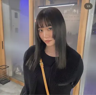 セミロング 道場 聡夏のヘアスタイル