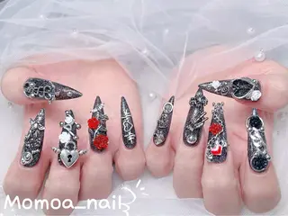 ネイル MoMoA Nail ネイル長さ出し専門店のネイルデザイン