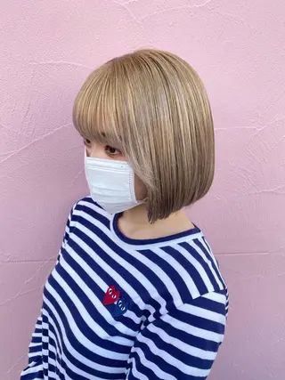 ショート カラー 似合わせレイヤー/ Wカラー🧸こころのヘアスタイル
