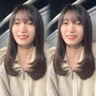 ロング calna 古賀 菜摘のヘアスタイル