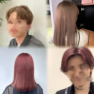 メンズ 透明感カラー🫧🩶 ミハネ︎︎のヘアスタイル