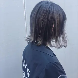 ミディアム ノグチ ユウキ/ボブのヘアスタイル