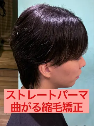 ショート パーマ メンズ メンズパーマ&メンズ 縮毛矯正/平野/渋谷のヘアスタイル