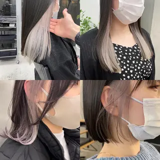 ミディアム カラー ブリーチダブルカラー 【koide】のヘアスタイル