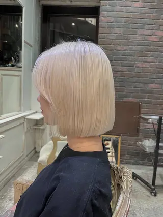 ミディアム カラー 似合わせベージュ 🍯ayumi🍯のヘアスタイル