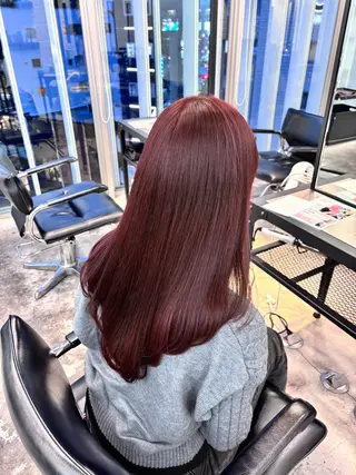 ミディアム カラー ヘアアレンジ 🎀モテ暖色× エクステ🎀あかりのヘアスタイル