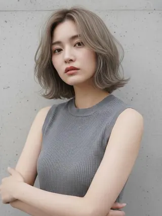 ミディアム カラー 渋谷ハチ公口徒歩3分 🌈ヘアサロンM渋谷のヘアスタイル