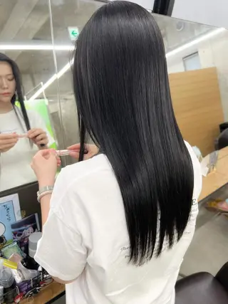 セミロング カラー パーマ ヘアアレンジ 【ヘアケア特化型】 newi天王寺のヘアスタイル