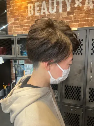 ショート カラー パーマ ヘアアレンジ メンズ キッズ ネイル マツエク・マツパ アイブロウ 久木原 ゆりのヘアスタイル