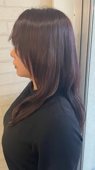 セミロング 白杉 えりのヘアスタイル