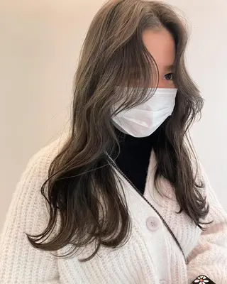 ミディアム カラー パーマ 💖美髪矯正💖 辻未侑のヘアスタイル