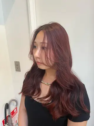 ロング Airi 韓国y2k ハイレイヤーのヘアスタイル