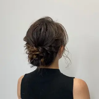 セミロング ヘアアレンジ エクステモデル募集 💗大阪梅田/川上のヘアスタイル