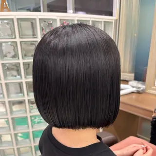 ミディアム カラー 長妻莉央/縮毛矯正 髪質改善カラーのヘアスタイル