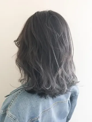 ミディアム カラー 土谷 敦郎のヘアスタイル