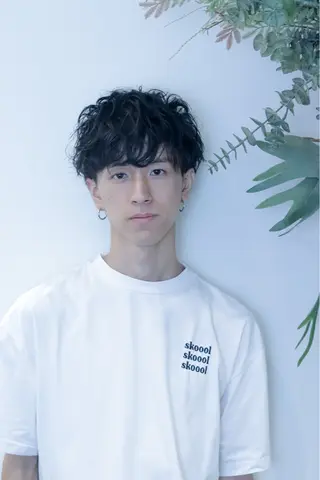 ヘアアレンジ メンズ AMBERGLEAM Hair&Cloth Yoga所属・Ryo☘縮毛矯正/ メンズ/ブリーチ/のヘアスタイル
