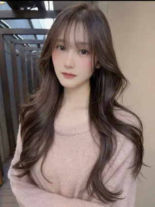 ロング カラー AIRI layer cut hairのヘアスタイル