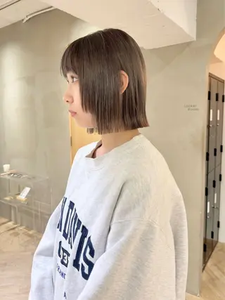 カラー レイヤーカット🍏 オリーブ/ののかのヘアスタイル