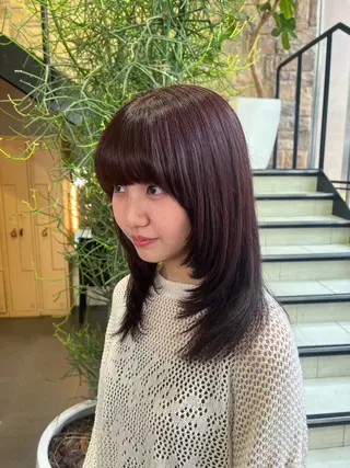 ミディアム カラー デザインカラー/ eye/栞のヘアスタイル