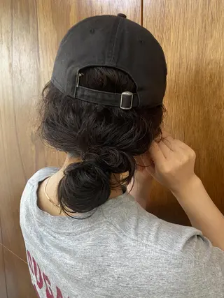 ミディアム カラー 砂原 ひよりのヘアスタイル