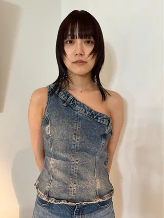 セミロング カラー 🎀オイダイラ モモカ🎀のヘアスタイル