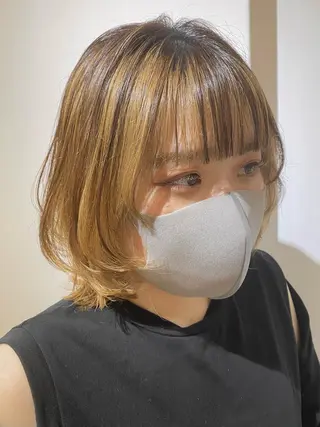 ミディアム カラー ヘアアレンジ IVY villa Suzu.のヘアスタイル