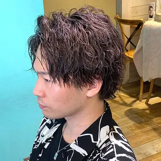 ショート パーマ メンズ メンズパーマ&メンズ 縮毛矯正/平野/渋谷のヘアスタイル