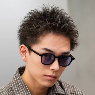 ショート パーマ ヘアアレンジ メンズ fifth 石川 凪のヘアスタイル