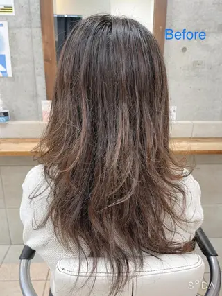 ロング カラー たなか なおのヘアスタイル