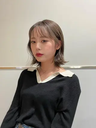 ショート カラー レイヤー専門家 ダブルカラー修のヘアスタイル