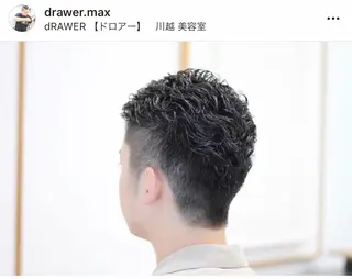 ショート パーマ メンズ 矢島 真樹のヘアスタイル