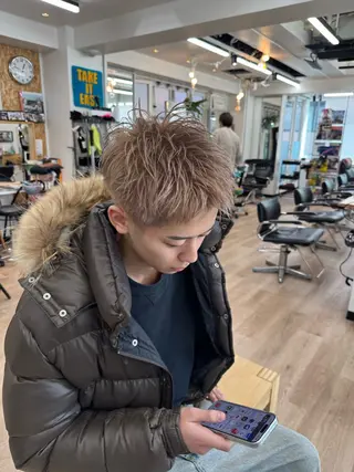 メンズ 優菜/ メンズパーマのヘアスタイル