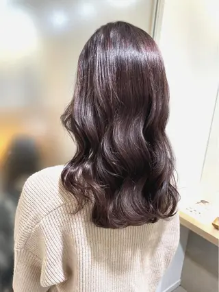 セミロング カラー 佐藤 梨里花 ❤︎のヘアスタイル