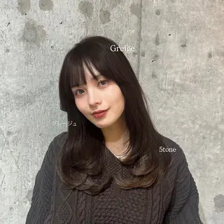 ミディアム カラー 🫧韓国ミディアム カット🫧/ナナミのヘアスタイル